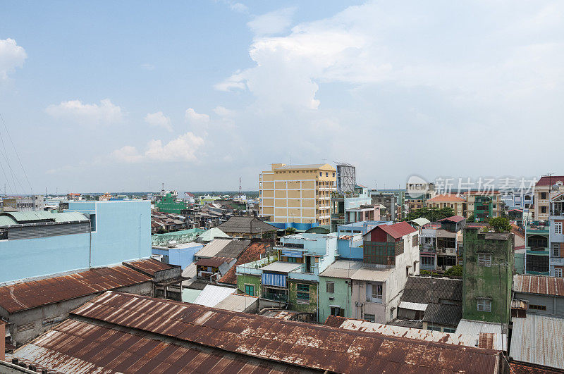 越南My Tho的城市风景